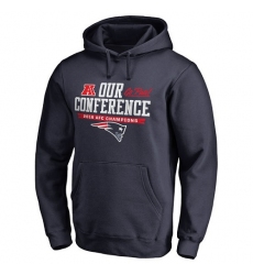 NFL Men's New England Patriots Pro Line by Fanatics Branded Navy 2016 AFC Conference Champions Big & Tall Our Conference Pullover Hoodie