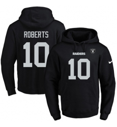 NFL Men's Nike Oakland Raiders #10 Seth Roberts Black Name & Number Pullover Hoodie