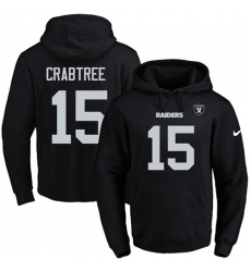 NFL Men's Nike Oakland Raiders #15 Michael Crabtree Black Name & Number Pullover Hoodie