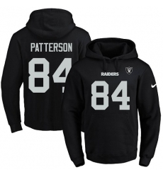 NFL Men's Nike Oakland Raiders #84 Cordarrelle Patterson Black Name & Number Pullover Hoodie