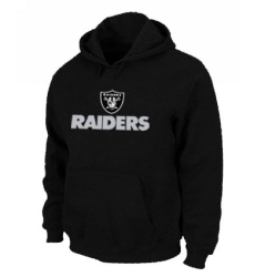 NFL Men's Nike Oakland Raiders Authentic Logo Pullover Hoodie - Black