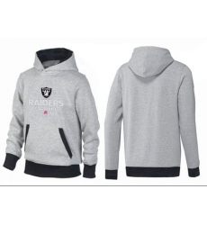 NFL Men's Nike Oakland Raiders Critical Victory Pullover Hoodie - Grey/Black