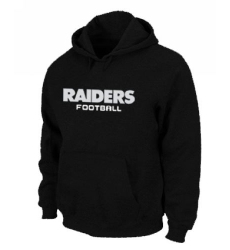 NFL Men's Nike Oakland Raiders Font Pullover Hoodie - Black