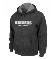 NFL Men's Nike Oakland Raiders Font Pullover Hoodie - Dark Grey