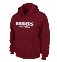 NFL Men's Nike Oakland Raiders Font Pullover Hoodie - Red