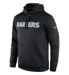 NFL Men's Oakland Raiders Nike Black KO Wordmark Performance Hoodie