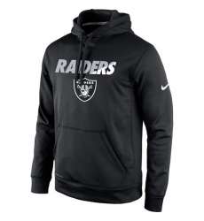 NFL Men's Oakland Raiders Nike Black Kick Off Staff Performance Pullover Hoodie