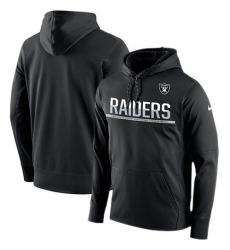 NFL Men's Oakland Raiders Nike Black Sideline Circuit Pullover Performance Hoodie