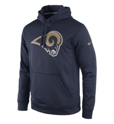 NFL Los Angeles Rams Nike Practice Performance Pullover Hoodie - Navy