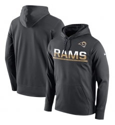 NFL Men's Los Angeles Rams Nike Sideline Circuit Anthracite Pullover Hoodie