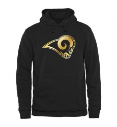 NFL Men's Los Angeles Rams Pro Line Black Gold Collection Pullover Hoodie