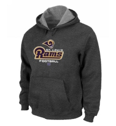 NFL Men's Nike Los Angeles Rams Critical Victory Pullover Hoodie - Dark Grey