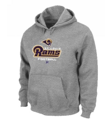 NFL Men's Nike Los Angeles Rams Critical Victory Pullover Hoodie - Grey