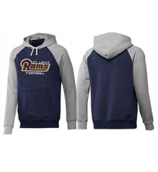 NFL Men's Nike Los Angeles Rams English Version Pullover Hoodie - Navy/Grey