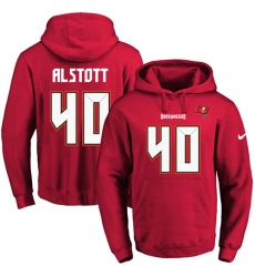 NFL Men's Nike Tampa Bay Buccaneers #40 Mike Alstott Red Name & Number Pullover Hoodie