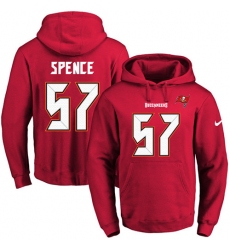 NFL Men's Nike Tampa Bay Buccaneers #57 Noah Spence Red Name & Number Pullover Hoodie