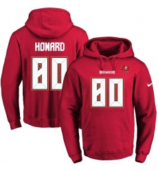 NFL Men's Nike Tampa Bay Buccaneers #80 O. J. Howard Red Name & Number Pullover Hoodie