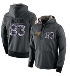 NFL Men's Nike Tampa Bay Buccaneers #83 Vincent Jackson Stitched Black Anthracite Salute to Service Player Performance Hoodie