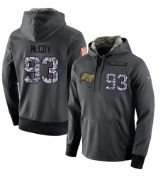 NFL Men's Nike Tampa Bay Buccaneers #93 Gerald McCoy Stitched Black Anthracite Salute to Service Player Performance Hoodie