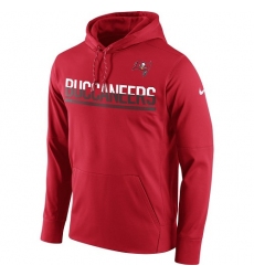 NFL Men's Tampa Bay Buccaneers Nike Sideline Circuit Red Pullover Hoodie