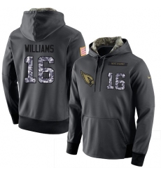 NFL Men's Nike Arizona Cardinals #16 Chad Williams Stitched Black Anthracite Salute to Service Player Performance Hoodie