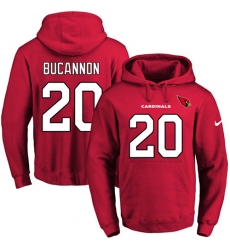 NFL Men's Nike Arizona Cardinals #20 Deone Bucannon Red Name & Number Pullover Hoodie