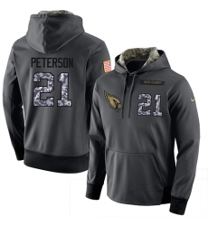 NFL Men's Nike Arizona Cardinals #21 Patrick Peterson Stitched Black Anthracite Salute to Service Player Performance Hoodie