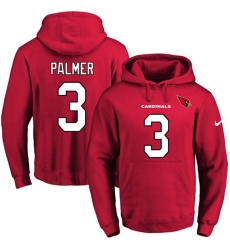 NFL Men's Nike Arizona Cardinals #3 Carson Palmer Red Name & Number Pullover Hoodie