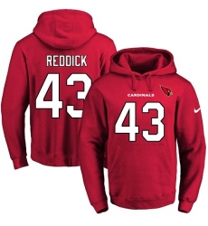 NFL Men's Nike Arizona Cardinals #43 Haason Reddick Red Name & Number Pullover Hoodie