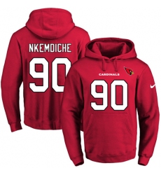 NFL Men's Nike Arizona Cardinals #90 Robert Nkemdiche Red Name & Number Pullover Hoodie