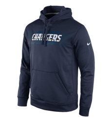 NFL Los Angeles Chargers Nike KO Speed Wordmark Performance Hoodie - Navy Blue