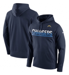 NFL Men's Los Angeles Chargers Nike Navy Sideline Circuit Pullover Performance Hoodie