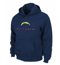 NFL Men's Nike Los Angeles Chargers Authentic Logo Pullover Hoodie - Navy