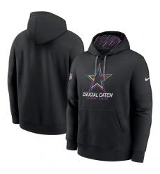 Men's Dallas Cowboys Black 2024 Crucial Catch Club Pullover Hoodie