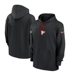 Men's Atlanta Falcons Black Performance Pullover Hoodie