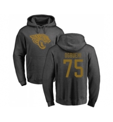 Football Jacksonville Jaguars #75 Cedric Ogbuehi Ash One Color Pullover Hoodie