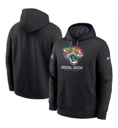 Men's Jacksonville Jaguars Black 2024 Crucial Catch Club Pullover Hoodie