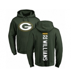 Football Green Bay Packers #22 Dexter Williams Green Backer Hoodie