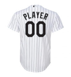 Youth Chicago White Sox White Home Replica Custom Jersey