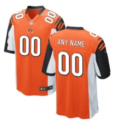 Men's Cincinnati Bengals Nike Orange Alternate Custom Game Jersey