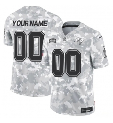Men's Tampa Bay Buccaneers Active Player Custom 2024 F.U.S.E Arctic Camo Salute To Service Limited Stitched Football Jersey
