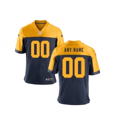 Youth Green Bay Packers Nike Navy Customized Throwback Game Jersey