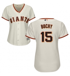 Women's Majestic San Francisco Giants #15 Bruce Bochy Authentic Cream Home Cool Base MLB Jersey