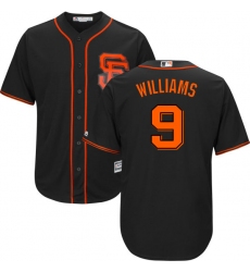 Men's Majestic San Francisco Giants #9 Matt Williams Replica Black Alternate Cool Base MLB Jersey