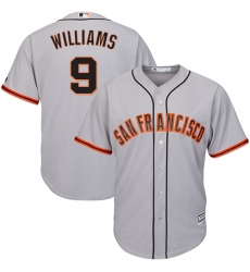 Youth Majestic San Francisco Giants #9 Matt Williams Authentic Grey Road Cool Base MLB Jersey