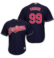 Youth Majestic Cleveland Indians #99 Ricky Vaughn Authentic Navy Blue Alternate 1 Cool Base MLB Jersey