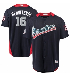 Youth Majestic Boston Red Sox #16 Andrew Benintendi Game Navy Blue American League 2018 MLB All-Star MLB Jersey