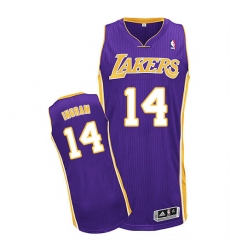 Women's Adidas Los Angeles Lakers #14 Brandon Ingram Authentic Purple Road NBA Jersey