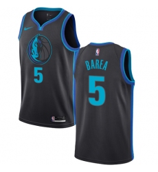Men's Nike Dallas Mavericks #5 Jose Juan Barea Swingman Charcoal NBA Jersey - City Edition