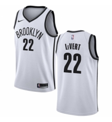 Men's Nike Brooklyn Nets #22 Caris LeVert Swingman White NBA Jersey - Association Edition